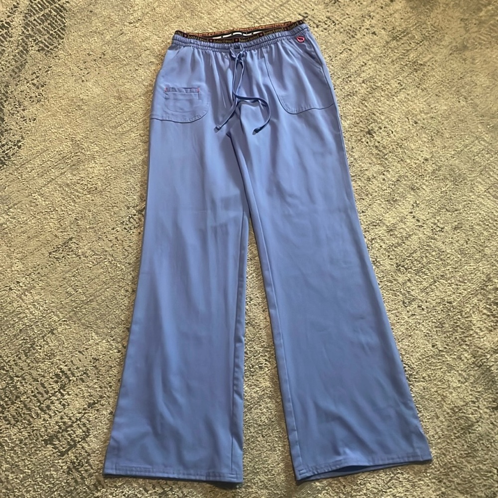 New HeartSoul active stretch scrub pants w/elastic drawstring waist Color CILH S